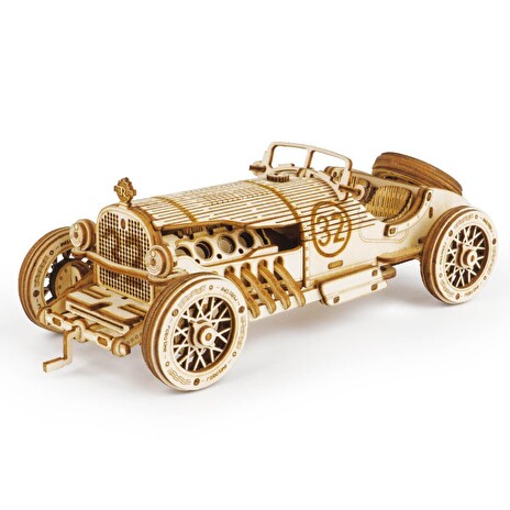 Hračka Robotime dřevěné 3D puzzle Závodní auto
