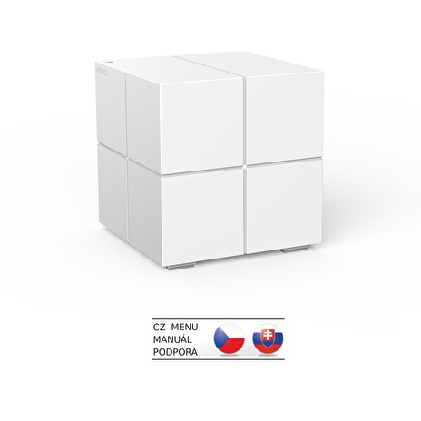 Tenda Nova MW6 (1-pack) WiFi AC1200 Mesh Gigabit system, MU-MIMO, 2x GLAN/GWAN, SMART CZ aplikace