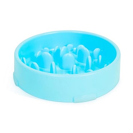 Miska pro psy YUMMIE 60009BL pro pomalé krmení - modrá