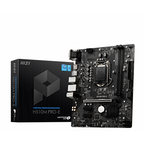 MSI MB Sc LGA1200 H510M PRO-E, Intel H510, 2xDDR4, 1xHDMI, 1xVGA, mATX