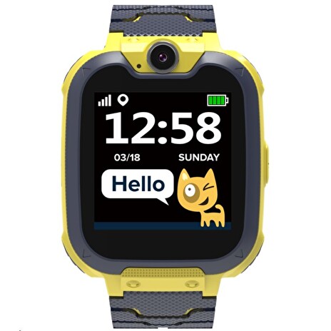CANYON smart hodinky Tony KW-31 YELLOW,1,54" GSM, microSIM, 32MB paměť, kamera 0.3Mpx, volání, 7 her, microSD slot
