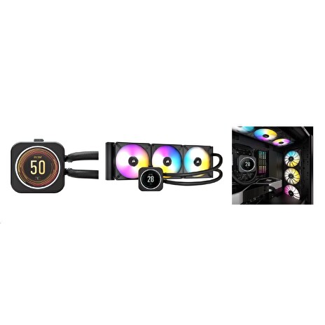 Corsair vodní chlazení iCUE H100i ELITE LCD