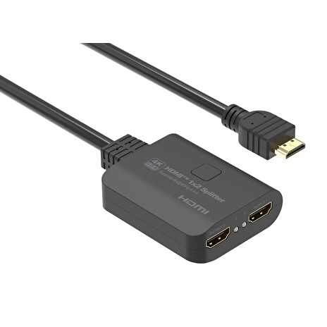 PremiumCord HDMI 2.0 Mini Splitter 1-2 Pigtail 4Kx2K@60Hz HDCP2.2 Downscaler