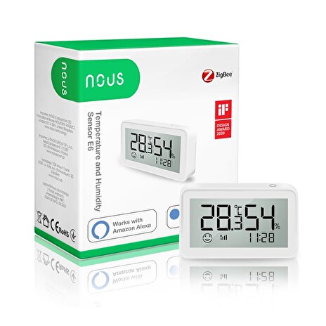 Smart teploměr s měřením vlhkosti NOUS E6 ZigBee Tuya