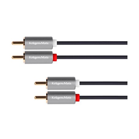 Kabel KRUGER & MATZ 2xCINCH konektor/2xCINCH konektor 10m KM1210 Basic