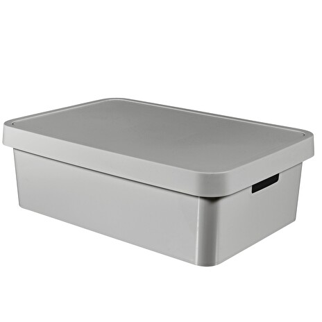 Box Curver Infinity 30L s víkem světle šedý