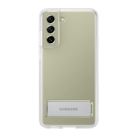 Samsung Průhledný zadní kryt se stojánkem S21 FE Transparent