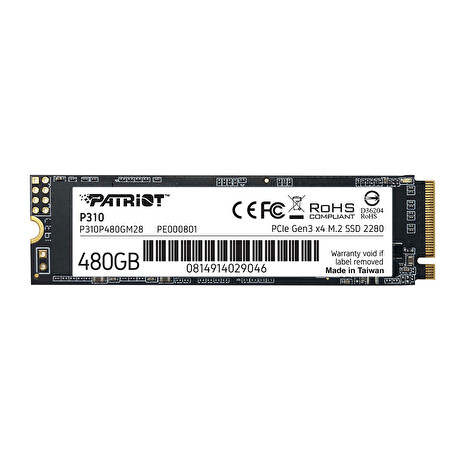 PATRIOT P310/480GB/SSD/M.2 NVMe/3R
