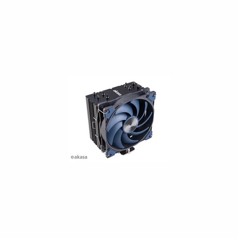 AKASA chladič CPU Alucia H4, Heatpipes, Black fins