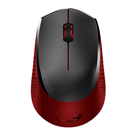 Genius NX-8000S/Kancelářská/Optická/1 200 DPI/Bezdrátová USB/Černá-červená