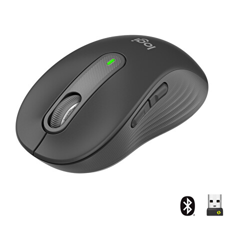 LOGITECH Signature M650 for Business/Kancelářská/Laserová/Pro praváky/4 000 DPI/USB+BT/Grafitová