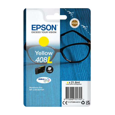 EPSON Singlepack Yellow 408L DURABrite Ultra Ink