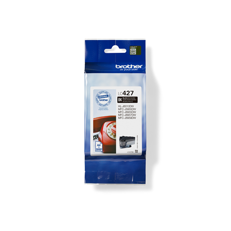 Brother LC-427BK (inkoust black, 3000 str., ISO / IEC 24711)