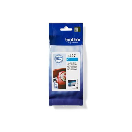 Brother LC-427C (inkoust cyan, 1500 str., ISO / IEC 24711)