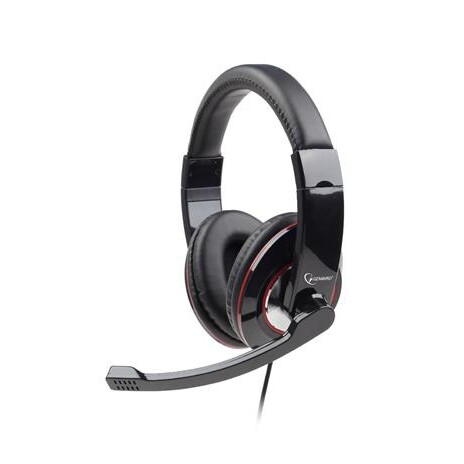 Gembird Sluchátka s mik MHS-U-001 Gaming black, USB