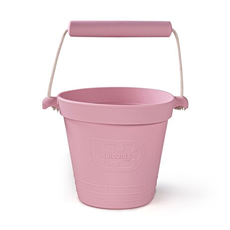 Kyblíček Bigjigs Toys plážový světle růžový