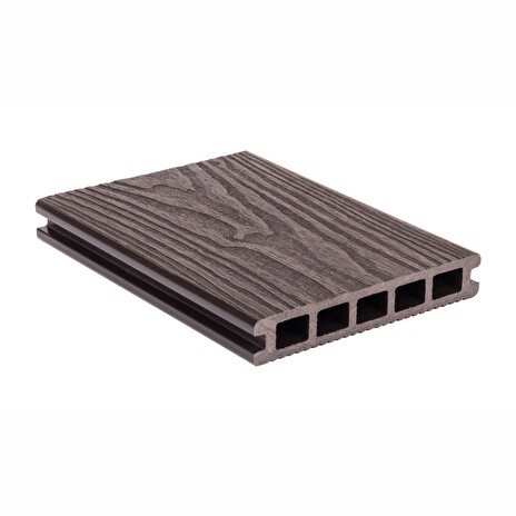 Terasové prkno G21 2,5 x 14,8 x 300 cm, Dark Wood, WPC