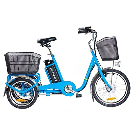 Elektrokolo Spirit SHOPPING3, tříkolka, kola 20", modrá, 250W, 36V/13Ah