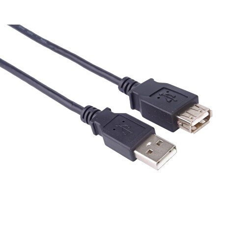 USB 2.0 kabel prodlužovací, A-A, 1m černá
