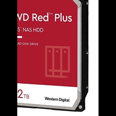 WD HDD Red Plus NAS 3.5" 12TB - 7200rpm/SATA-III/256MB