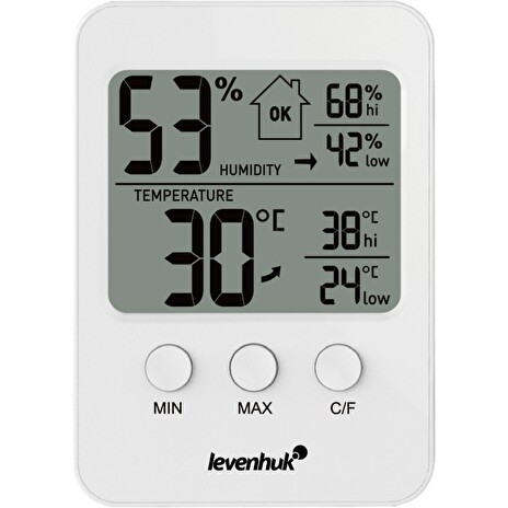 Teploměr Levenhuk Wezzer BASE L30, bílý