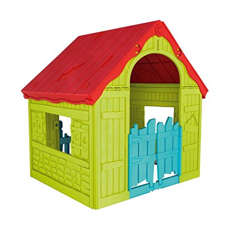 Dětský domeček KETER Wonderfold Playhouse Red/Green/Blue
