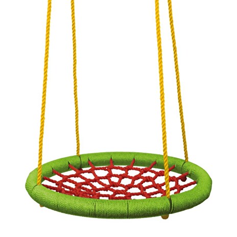 Hračka Woody Houpací kruh (průměr 83cm) - zelenočervený