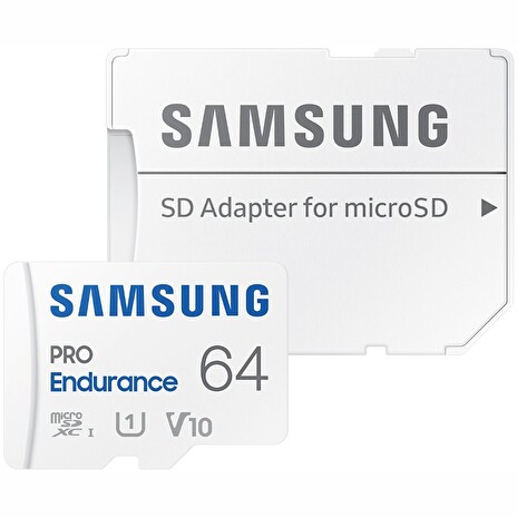 Samsung PRO Endurance/micro SDXC/64GB/100MBps/UHS-I U1 / Class 10/+ Adaptér