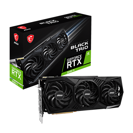 MSI VGA NVIDIA GeForce RTX 3090 Ti BLACK TRIO 24G, RTX 3090 Ti, 24GB GDDR6X, 3xDP, 1xHDMI
