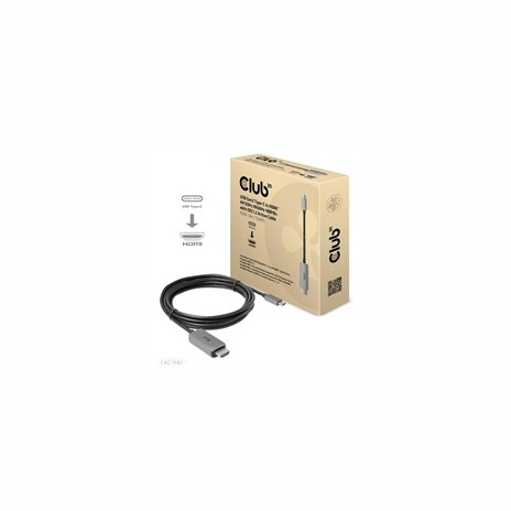Club3D kabel USB-C na HDMI, 4K120Hz 8K60Hz HDR10 s DSC1.2, M/M, 3m