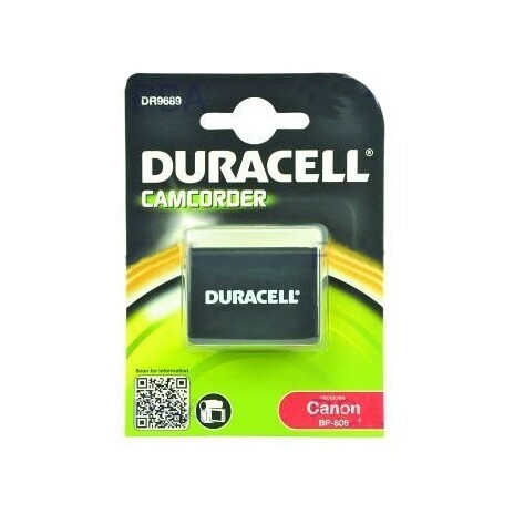 DURACELL Baterie - DR9689 pro Canon BP-808, černá, 850 mAh, 7.4V