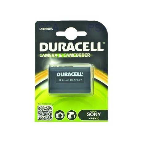 DURACELL Baterie - DR9700A pro Sony NP-FH30, černá, 650 mAh, 7.4V