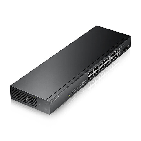 ZyXEL GS1900-24, 24-port GbE L2 Smart Switch, rackmount, fanless