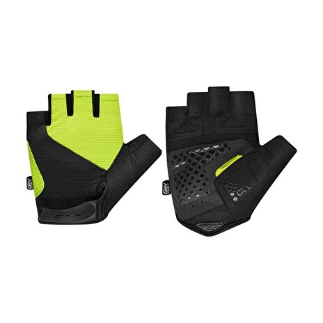 Rukavice cyklistické SPOKEY EXPERT pánské žluto-černé vel.M