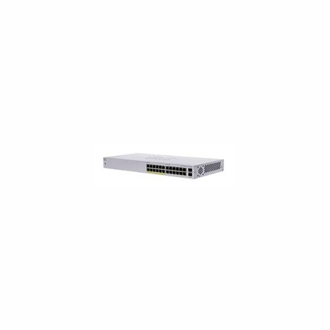 Cisco switch CBS110-24PP, 24xGbE RJ45, 2xSFP (combo with 2 GbE), fanless, PoE, 100W - REFRESH