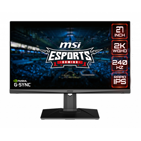 MSI Optix/MAG274QRX/27"/IPS/QHD/240Hz/1ms/Black/2R