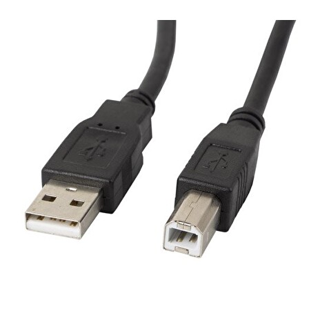 LANBERG USB-A (M) na USB-B (M) 2.0 kabel 5m, černý