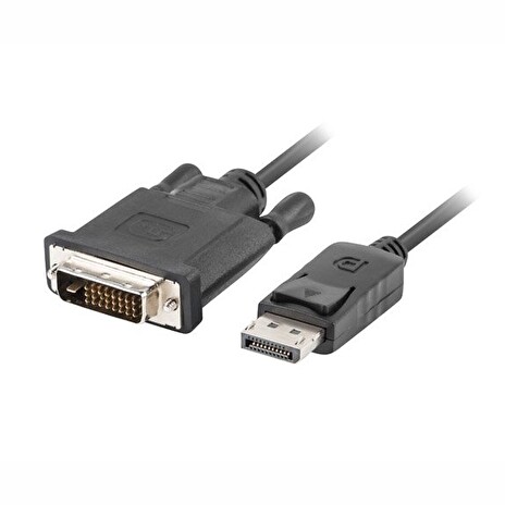 LANBERG připojovací kabel DisplayPort 1.2 na DVI-D (24+1), M/M, délka 1,8m, dual link, černý