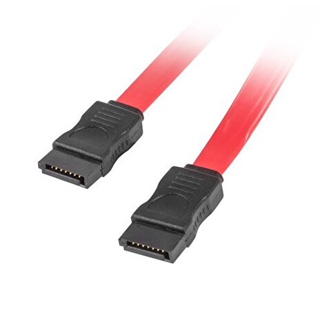 LANBERG SATA III datový kabel (6GB/S) F / F 50cm, červený