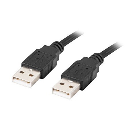 LANBERG USB-A M / M 2.0 kabel 0,5m, černý