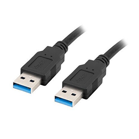 LANBERG USB-A M / M 3.0 kabel 0,5m, černý