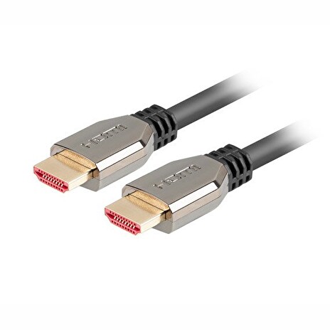 LANBERG Ultra High Speed HDMI 2.1 kabel, 48 Gbps, 8K@60Hz, 5K@120Hz, délka 1,8m, černý, zlacené konektory