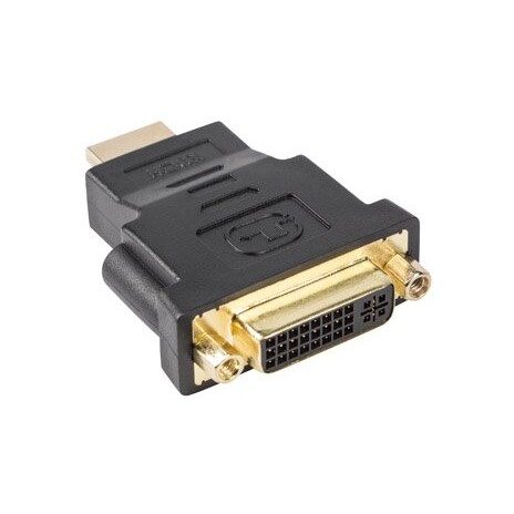 LANBERG redukce HDMI (M) na DVI-D (F) (24+5) černý