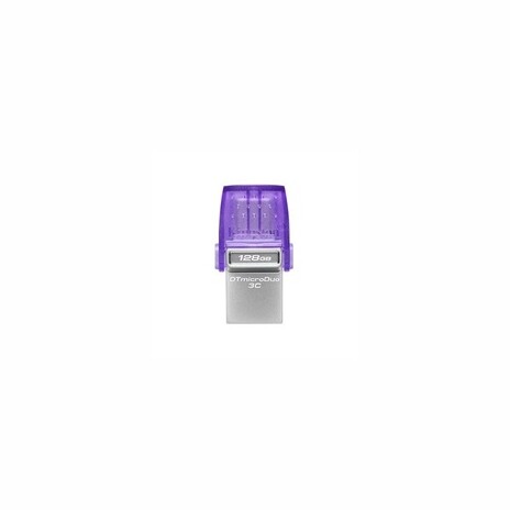 Kingston DataTraveler MicroDuo 3C/128GB/USB 3.2/USB-A + USB-C/Fialová