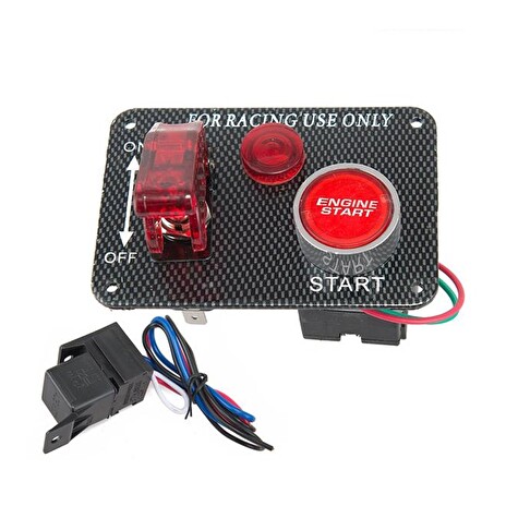 Tlačítko START + 1x spínač s kontrolkou STU 47165 12V