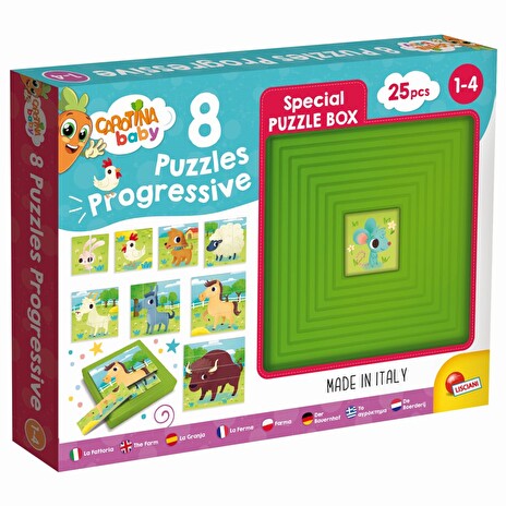 Hračka Liscianigioch Carotina Baby 9 Puzzle - Farma