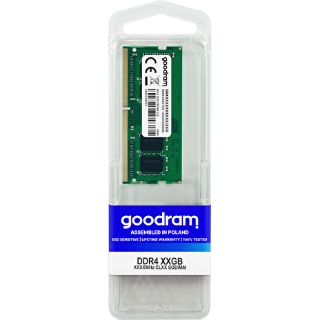 SODIMM DDR4 16GB 2666MHz CL19, 1.2V GOODRAM