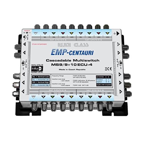 Satelitní multipřepínač EMP Centauri MS9/9+10ECU-4