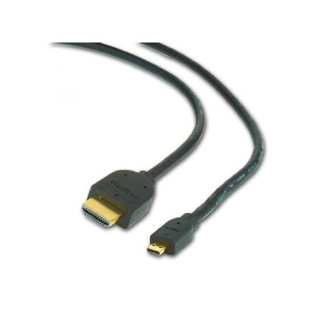 GEMBIRD Kabel HDMI-HDMI micro 1,8m, 1.3, M/M stíněný, zlacené kontakty, černý