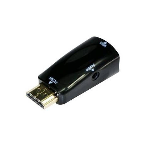 GEMBIRD redukce HDMI na VGA + Audio, M/F, černá